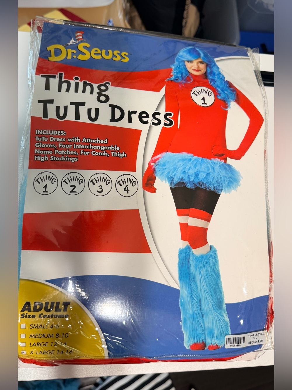 Dr. Seuss Thing Tutu Costume - Red & Blue